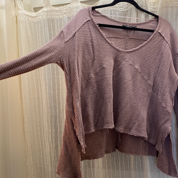 Harlow long sleeved top, dark lavender Size XL - Picture 2 of 6